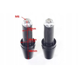 Black handlebar ends 13mm oxf 028 k