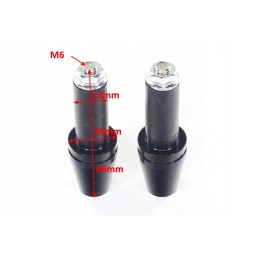 Black handlebar ends 13mm oxf 028 k