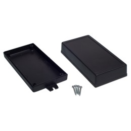 1 pcs - RS PRO Black ABS Enclosure, IP54, Flanged, 169.15 x 74.35 x 39.85mm