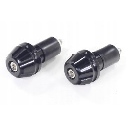 Handlebar ends, black, 17mm, set ox
