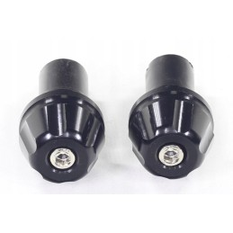 Handlebar ends, black, 17mm, set ox