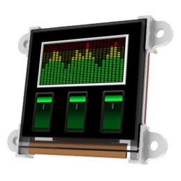 25 pcs - 4D Systems 1.5in White Passive matrix OLED Display 128 x 128pixels Matrix Serial Interface