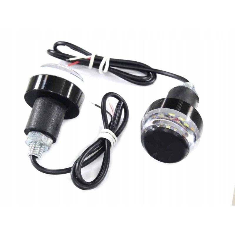 White LED handlebar end lamp