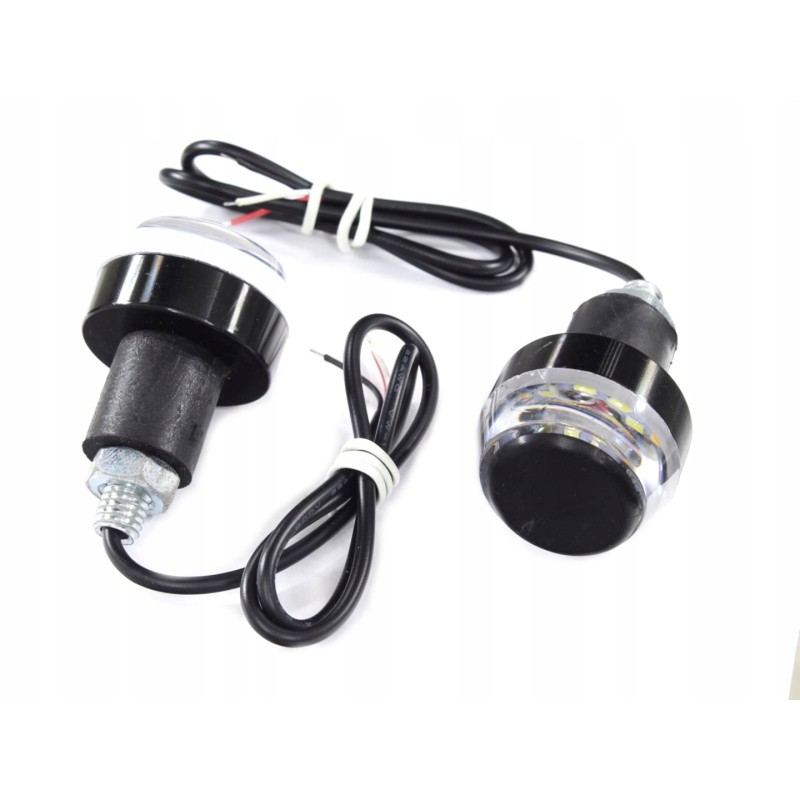 White LED handlebar end lamp