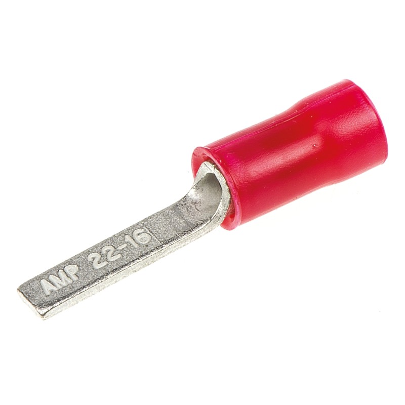 1 Box of 1000 - TE Connectivity , PLASTI-GRIP Insulated Crimp Blade Terminal 13mm Blade Length, 0.26mm² to 1.65mm², 22AWG to 16A
