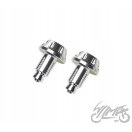 Silver handlebar tip