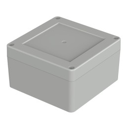 1 pcs - Bopla Euromas X Series Light Grey ABS Enclosure, IP66, IP68, IK07, Light Grey Lid, 105 x 105 x 60.1mm