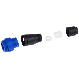 1 pcs - Bulgin Circular Connector, 8 Contacts, Cable Mount, Miniature Connector, Plug, Male, IP68, Buccaneer 400 Series