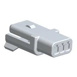 50 pcs - Molex 3 Way Nylon Crimp Terminal Housing, Natural