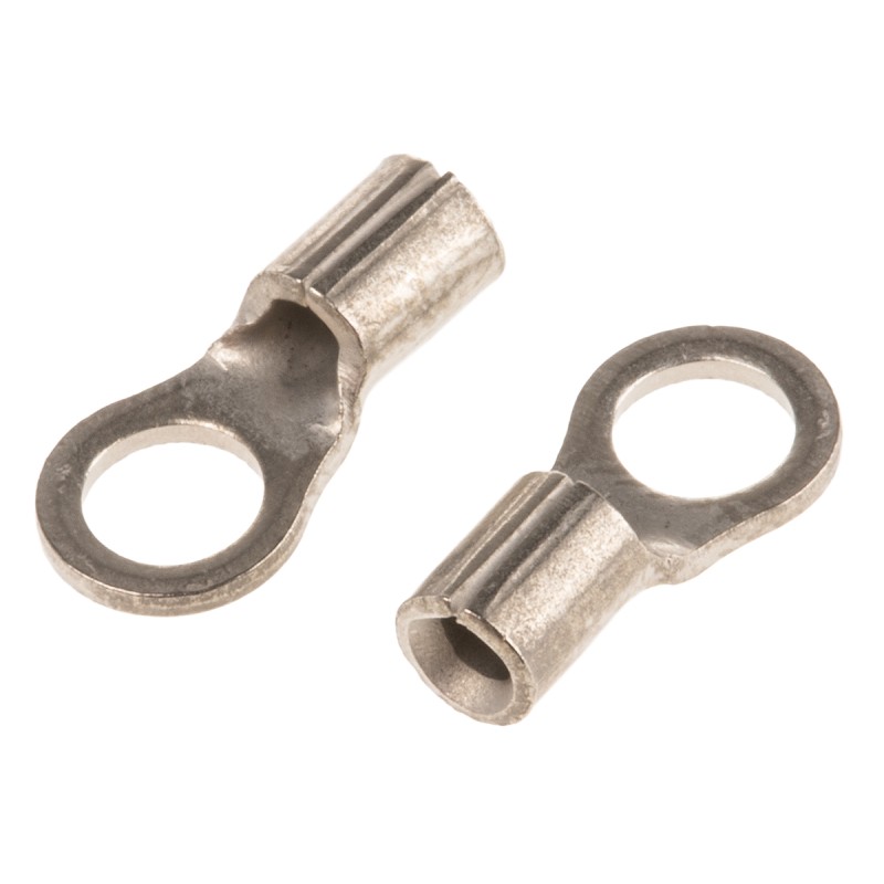 1 Box of 1000 - TE Connectivity, STRATO-THERM Uninsulated Ring Terminal, M3.5 Stud Size, 0.26mm² to 1.65mm² Wire Size