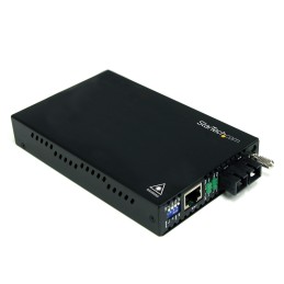 1 pcs - StarTech.com RJ45, SC Media Converter, Single Mode, 10/100Mbit/s, Half/Full Duplex 30km
