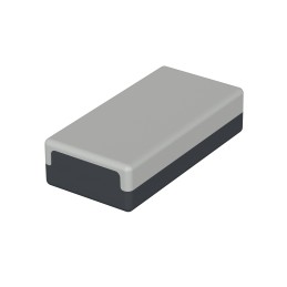 1 pcs - Bopla Element / Universal Series Graphite Grey, Light Grey Polystyrene General Purpose Enclosure, IP40, Light Grey /