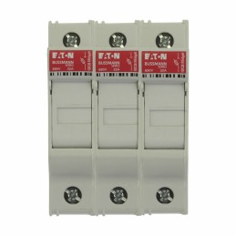 1 pcs - Eaton 32A Rail Mount Fuse Holder for 10 x 38mm Fuse, 3P, 690V ac