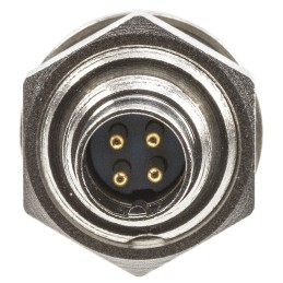 25 pcs - TE Connectivity Circular Connector, 4 Contacts, Panel Mount, Subminiature Connector, Plug, Male, IP65, TRIAD 01 Series