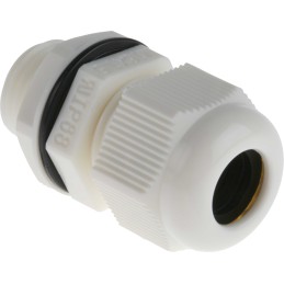 1 Pack of 10 - RS PRO White Nylon Cable Gland, M16 Thread, 5mm Min, 10mm Max, IP68
