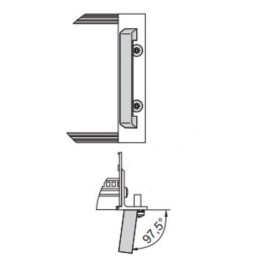 1 pcs - nVent SCHROFF Front Handle, 102 x 40 x 12.2mm