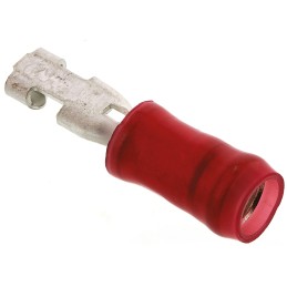 1 Box of 1000 - TE Connectivity PIDG FASTON .110 Red Insulated Female Spade Connector, Receptacle, 2.79 x 0.51mm Tab Size, 0.3mm