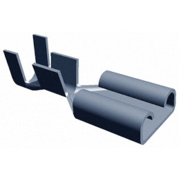 50 pcs - TE Connectivity FASTON .187 Uninsulated Female Spade Connector, Receptacle, 4.75 x 0.81mm Tab Size, 0.5mm² to 1.3mm²