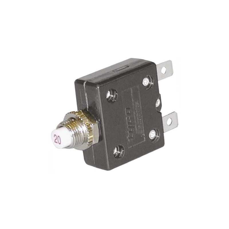 1 pcs - TE Connectivity Thermal Circuit Breaker - W54 Single Pole 250V ac Voltage Rating, 5A Current Rating