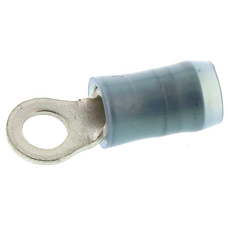 1 Box of 1000 - TE Connectivity, PIDG Insulated Ring Terminal, M3.5 Stud Size, 1mm² to 2.6mm² Wire Size, Blue