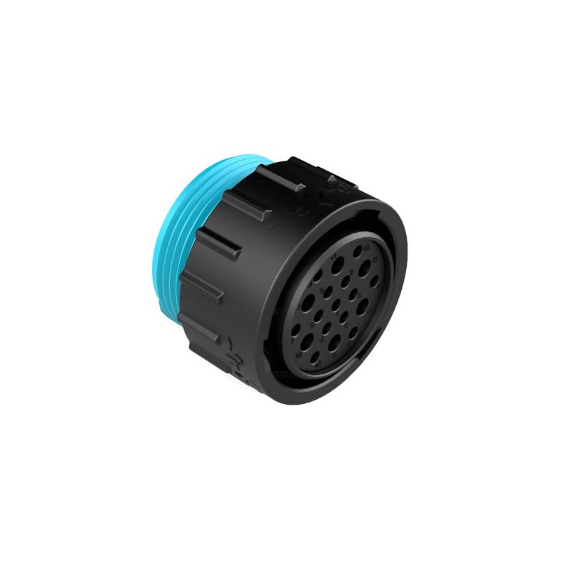 50 pcs - Amphenol Industrial Circular Connector, 23 Contacts, Panel Mount, Socket, Female, IP67, IP69K, Duramate AHDP Series