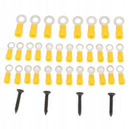 2 pcs black red power distribution block