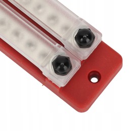 2 pcs black red power distribution block