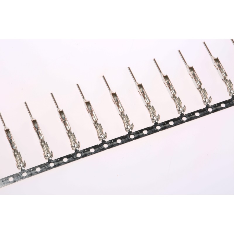 50 pcs - JAE IL-AG5 Series Male Crimp Terminal, 22AWG Min, 18AWG Max