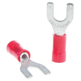 1 Box of 1000 - TE Connectivity, PLASTI-GRIP Insulated Crimp Spade Connector, 0.26mm² to 1.65mm², 22AWG to 16AWG, M4 Stud Size V