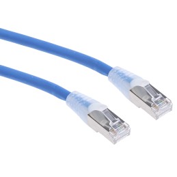 1 pcs - RS PRO Cat6a Male RJ45 to Male RJ45 Ethernet Cable, S/FTP, Blue LSZH Sheath, 3m