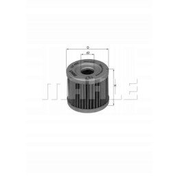 Mahle ox406 hyosung gv125 aquila oil filter