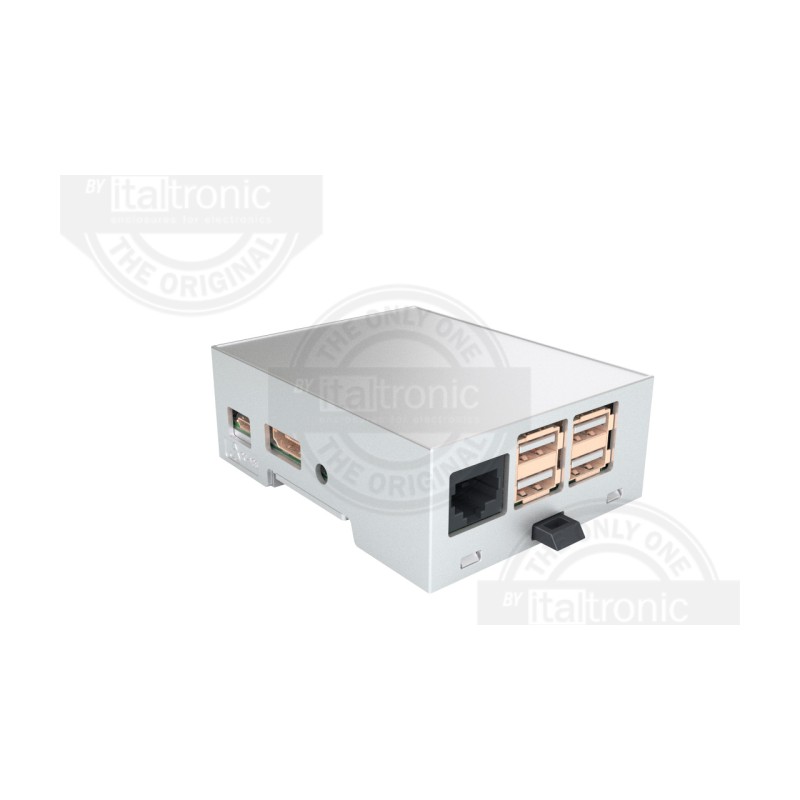 1 pcs - Italtronic Solid Top Enclosure Type, ABS, Polycarbonate DIN Rail Enclosure Kit