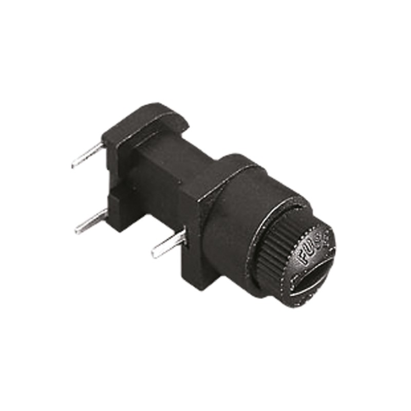 1 pcs - Bulgin 6.3A PCB Mount Fuse Holder for 5 x 20mm Fuse, 1P, 250V ac