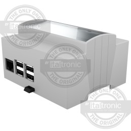 1 pcs - Italtronic Solid Top Enclosure Type, ABS, Polycarbonate DIN Rail Enclosure Kit