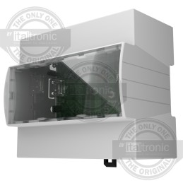 1 pcs - Italtronic Solid Top Enclosure Type, ABS, Polycarbonate DIN Rail Enclosure Kit