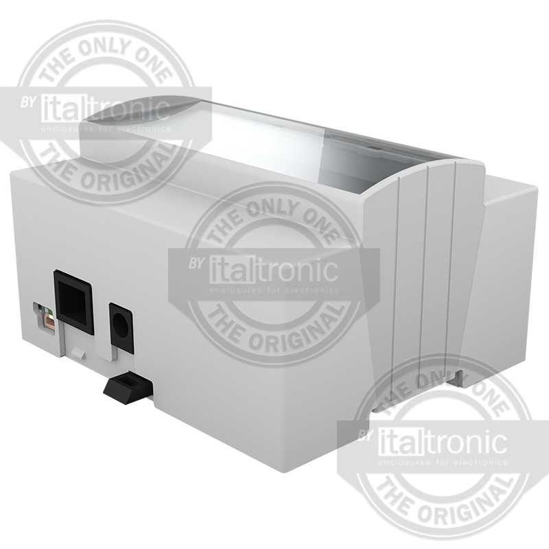 1 pcs - Italtronic Solid Top Enclosure Type, ABS, Polycarbonate DIN Rail Enclosure Kit