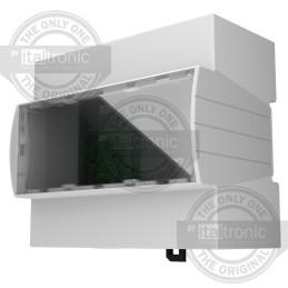 1 pcs - Italtronic Solid Top Enclosure Type, ABS, Polycarbonate DIN Rail Enclosure Kit