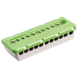 1 pcs - Entrelec MISTRAL65 Series Non-Fused Terminal Block, 11-Way, 100A, 6 mm², 16 mm² Wire, Screw Termination