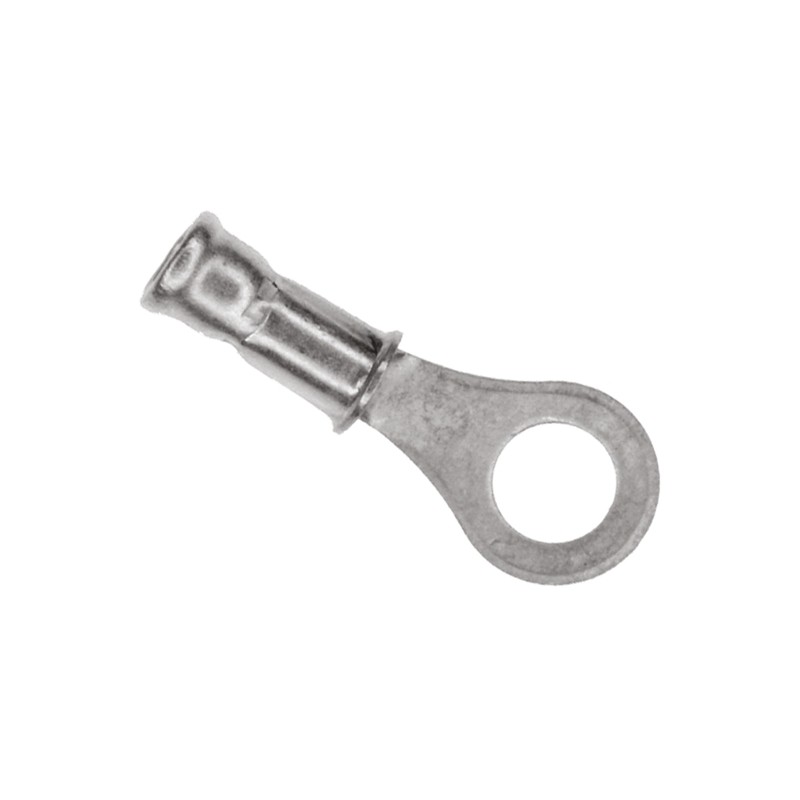 1 Box of 1000 - TE Connectivity, DIAMOND GRIP Uninsulated Ring Terminal, M2.5 Stud Size, 0.1mm² to 0.4mm² Wire Size