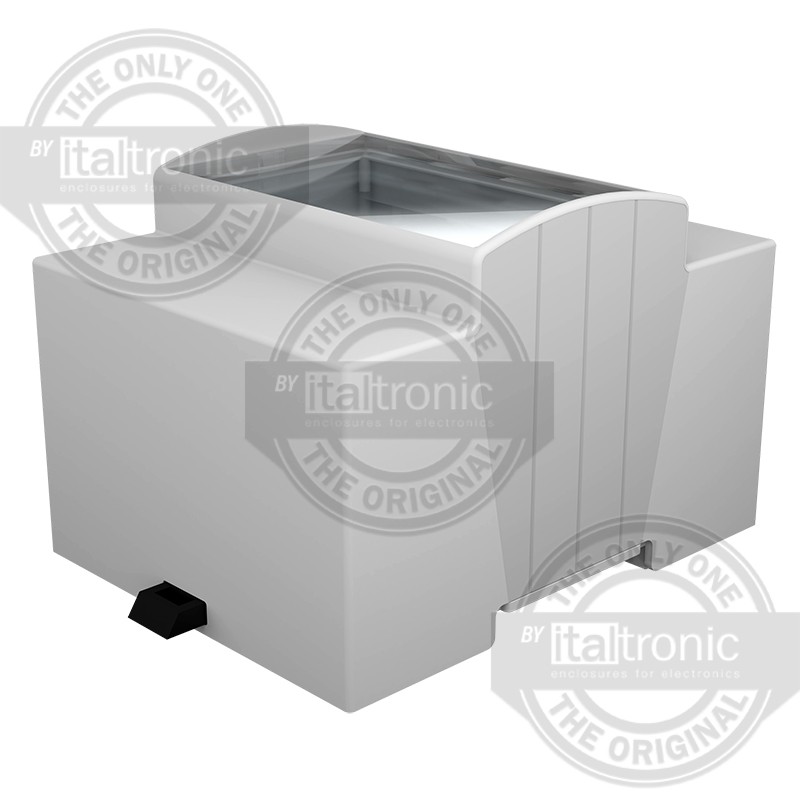 1 pcs - Italtronic Solid Top Enclosure Type, ABS, Polycarbonate DIN Rail Enclosure Kit