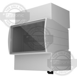 1 pcs - Italtronic Solid Top Enclosure Type, ABS, Polycarbonate DIN Rail Enclosure Kit