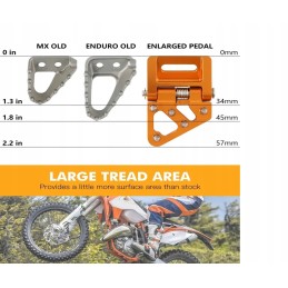 KTM widened folding brake tip