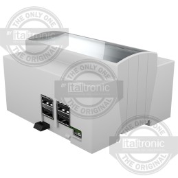1 pcs - Italtronic Solid Top Enclosure Type, ABS, Polycarbonate DIN Rail Enclosure Kit