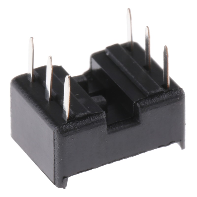 50 pcs - Winslow, W3100 2.54mm Pitch Vertical 6 Way, Through Hole Stamped Pin Open Frame IC Dip Socket, 10A