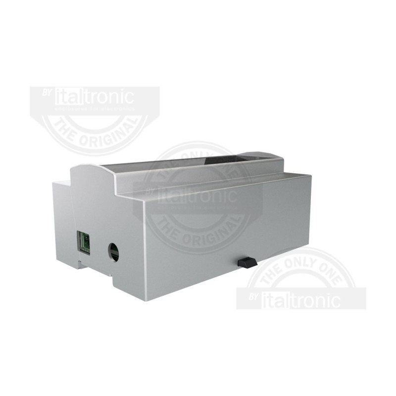 1 pcs - Italtronic Solid Top Enclosure Type, ABS, Polycarbonate DIN Rail Enclosure Kit