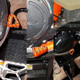 Orange rear brake pedal cover for ktm sx sxf exc excf xc xcw