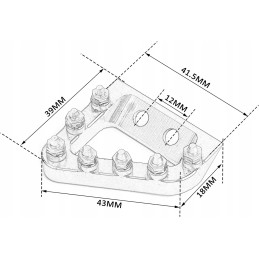 Orange rear brake pedal cover for ktm sx sxf exc excf xc xcw