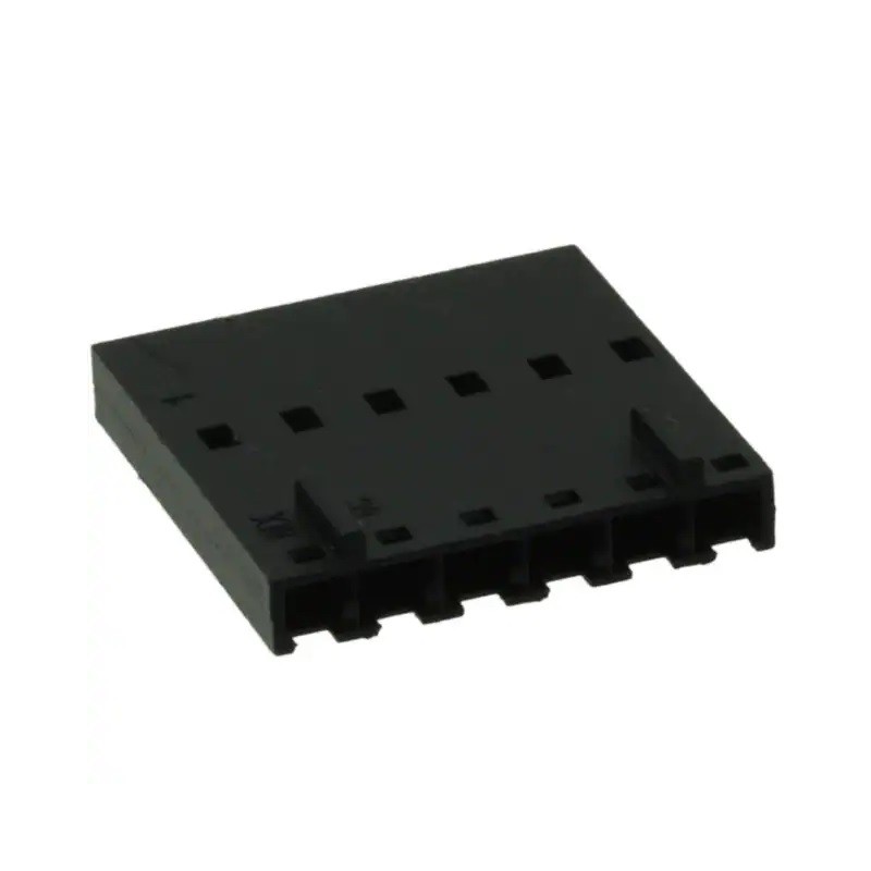50 pcs - Molex, 70066 Female Crimp Connector Housing, 2.54mm Pitch, 6 Way, 1 Row