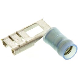 1 Box of 1000 - TE Connectivity PIDG FASTON .250 Blue Insulated Female Spade Connector, Flag Terminal, 6.35 x 0.81mm Tab Size, 1