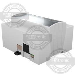 1 pcs - Italtronic Solid Top Enclosure Type, ABS, Polycarbonate DIN Rail Enclosure Kit